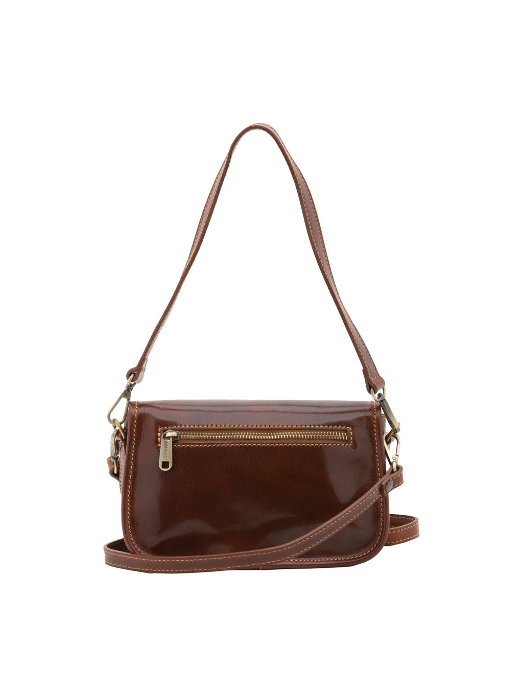 Borsa a spalla da donna In Vera pelle Made in Italy 14x23x9 cm